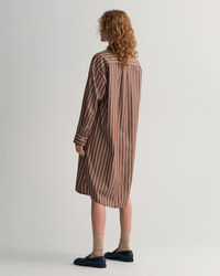 Oversized Striped Shirt Dress