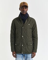 Quilted Windcheater Mid-Length Jacket