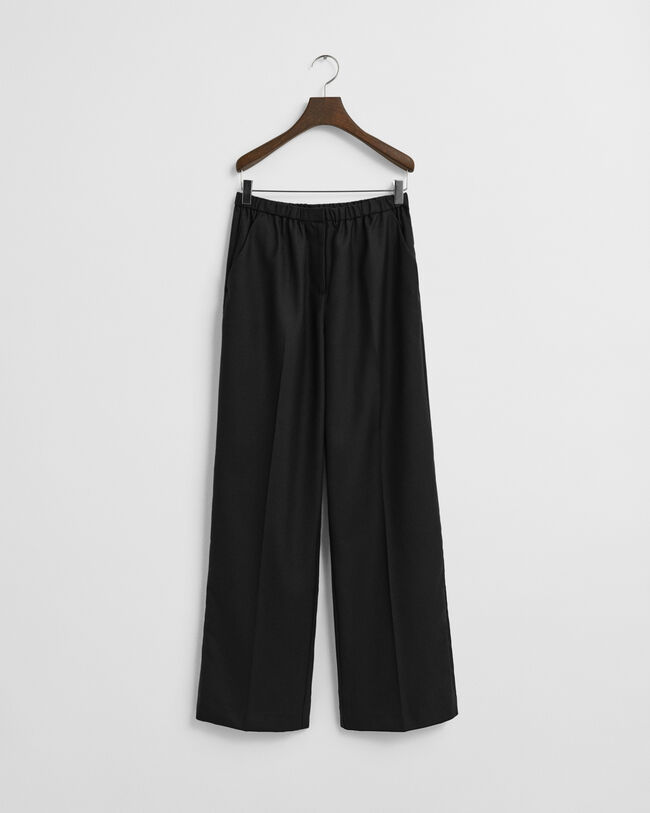 Wool Blend Pull-On Pants