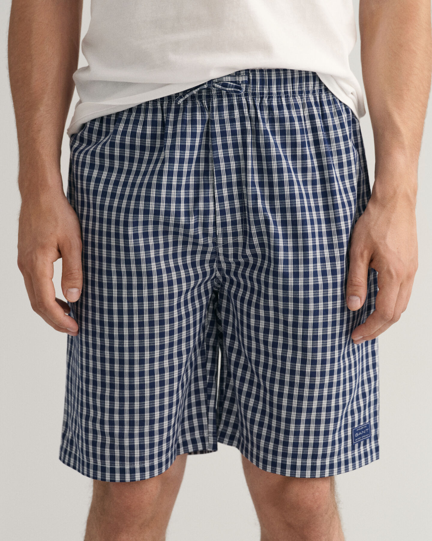 Micro Check Pajama Shorts