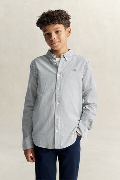 Teen Boys Shield Striped Oxford Shirt — EVENING BLUE 5