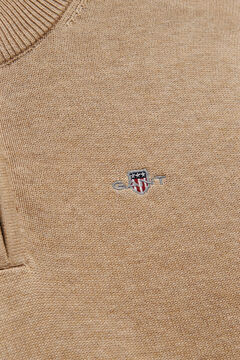Teen Boys Shield Half-Zip Sweater — OAT BEIGE MARL 1