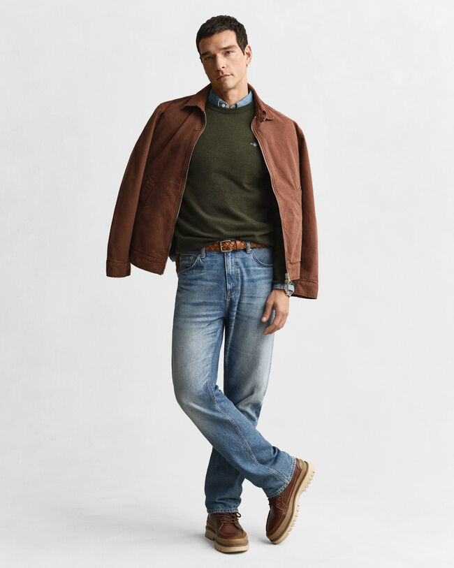 Superfine Lambswool Crew Neck Sweater