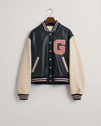 Leather Varsity Jacket