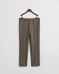 Slim Fit Flannel Herringbone Suit Pants
