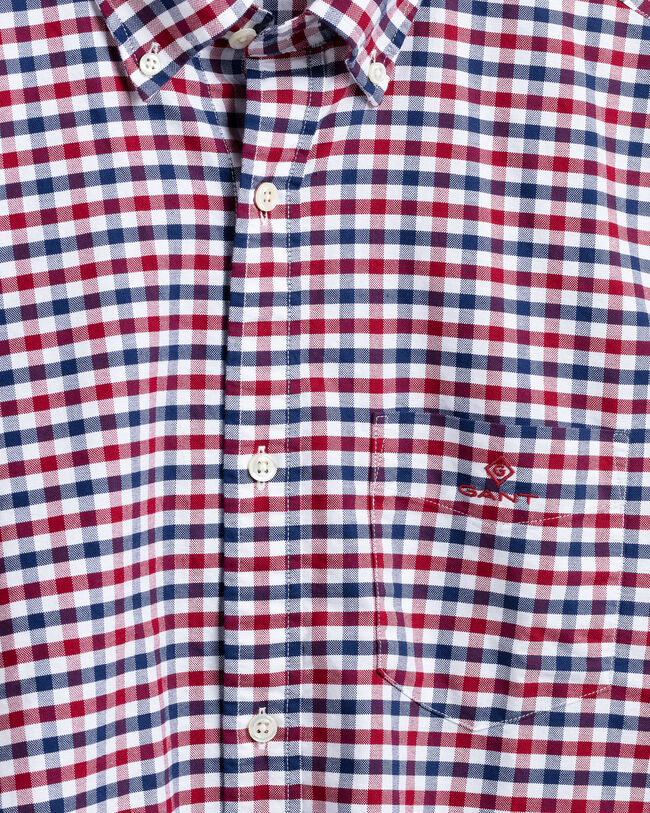 Regular Fit 2-Color Gingham Oxford Shirt
