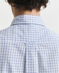 Regular Fit Micro Checked Classic Poplin Shirt