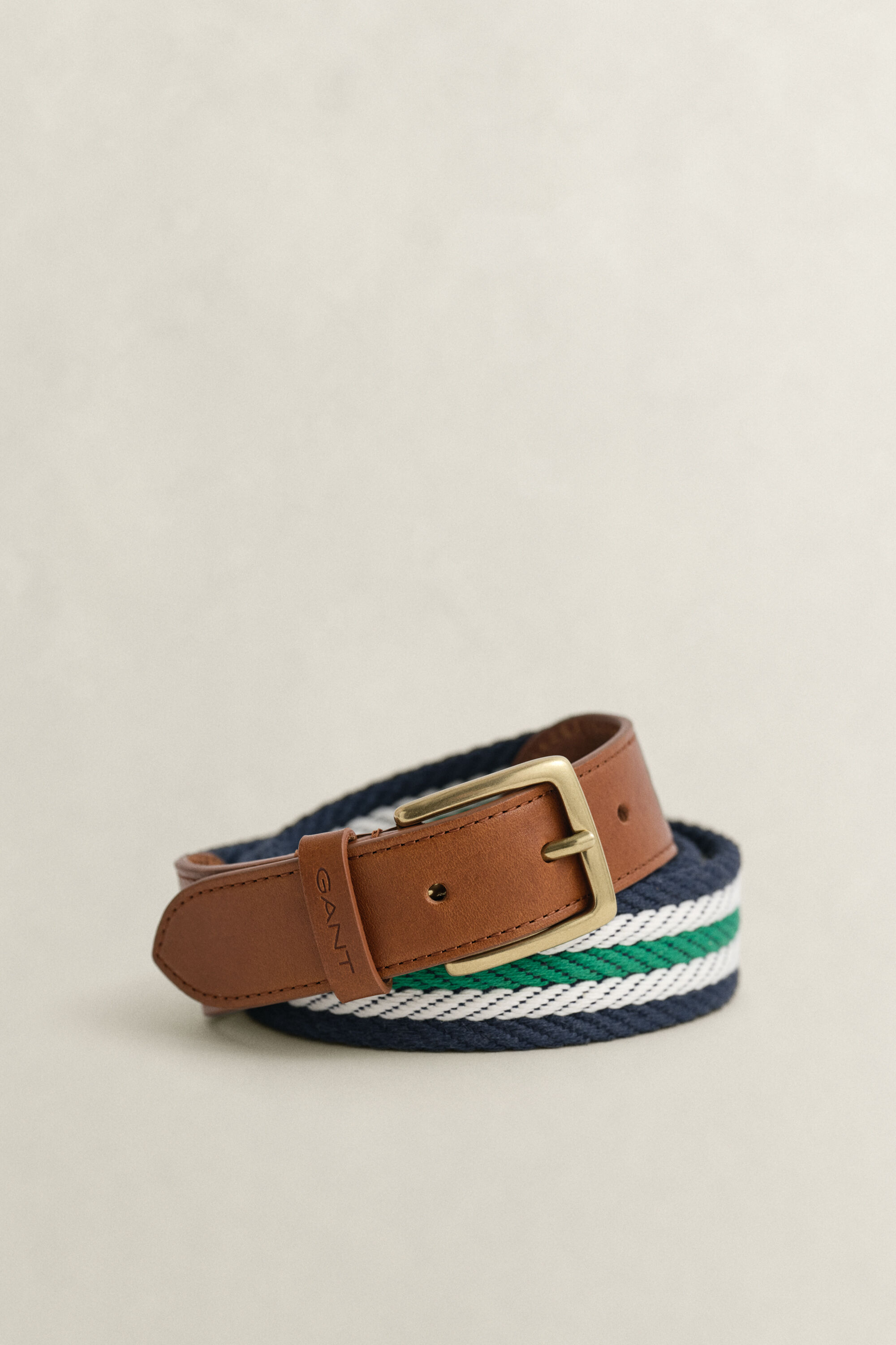 Striped Webbing Belt