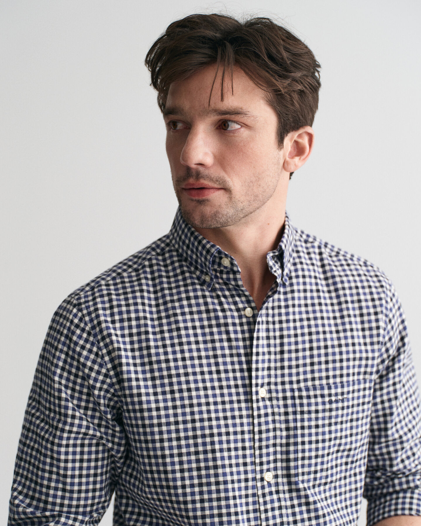 Regular Fit Gingham Light Twill Shirt