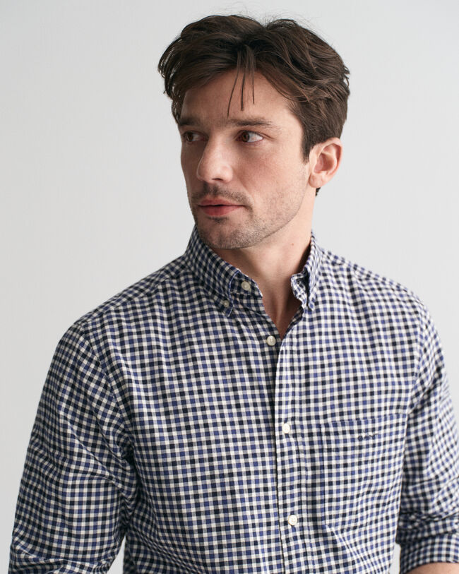 Regular Fit Gingham Light Twill Shirt