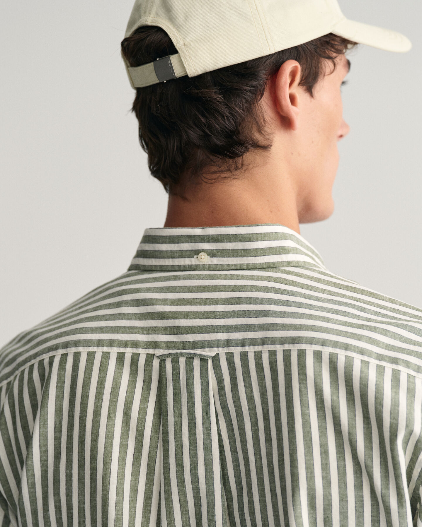Regular Fit Striped Cotton Linen Shirt