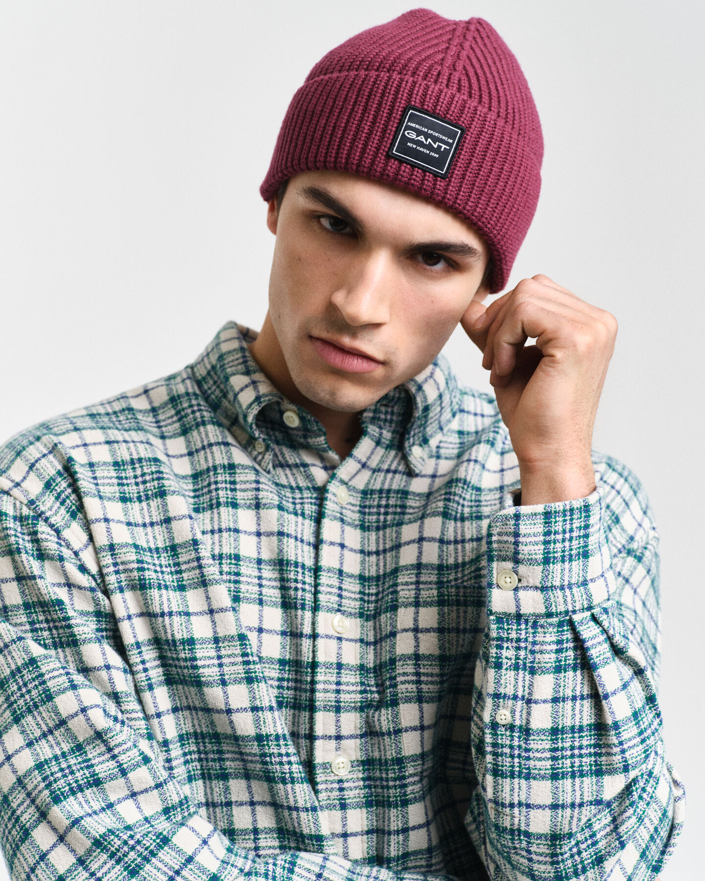 Oversized Textured Checked Shirt