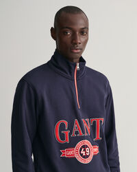 Retro Crest Half-Zip Sweatshirt
