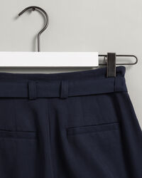 High-Waisted Fluid Pleated Chinos