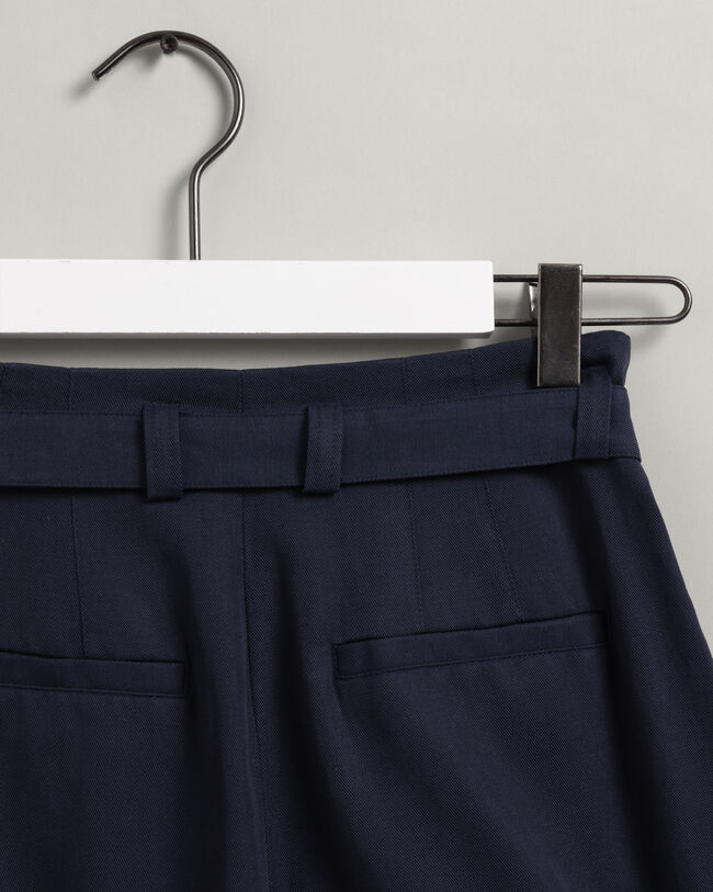 High-Waisted Fluid Pleated Chinos