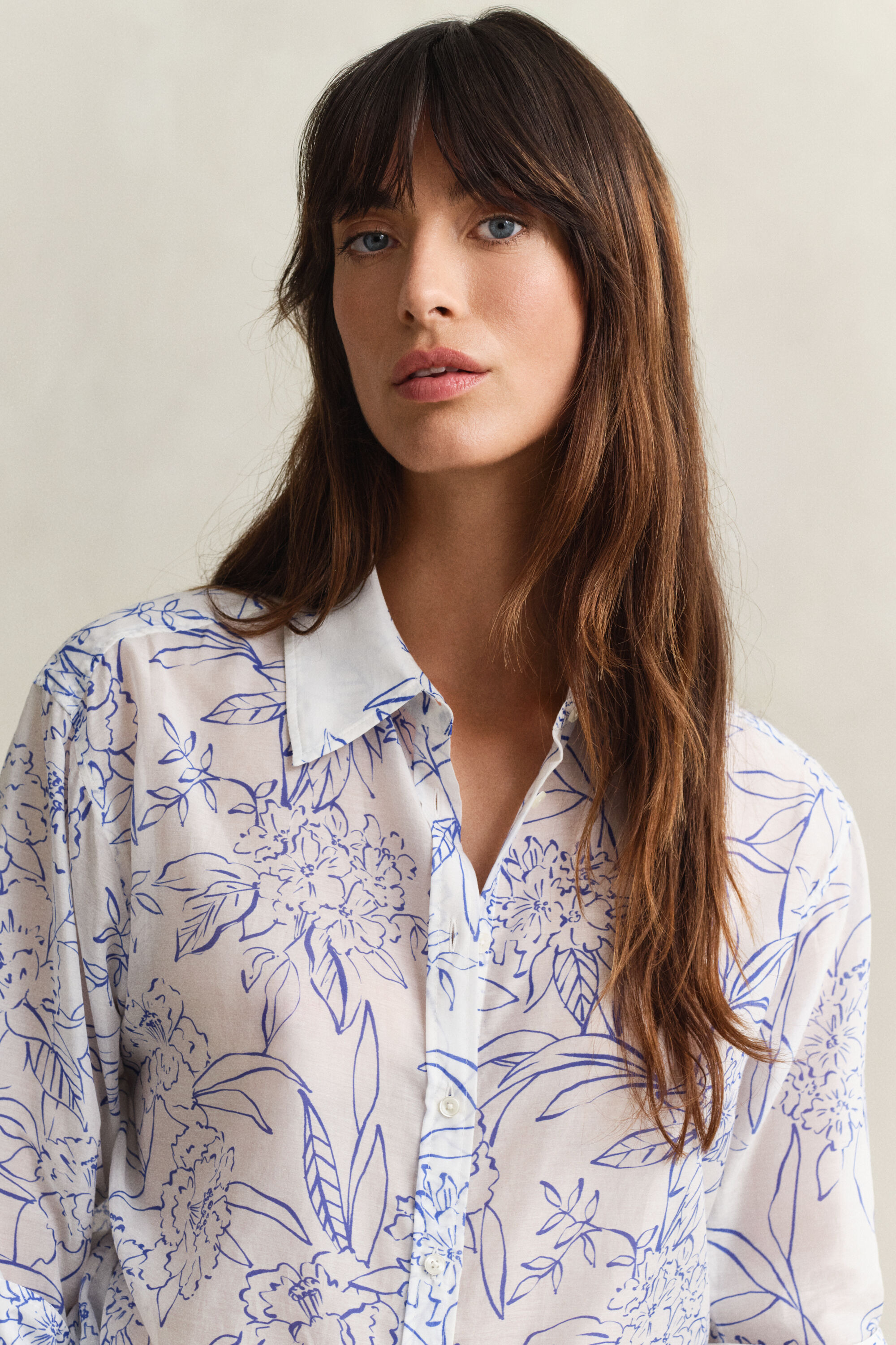 Floral Cotton Silk Shirt