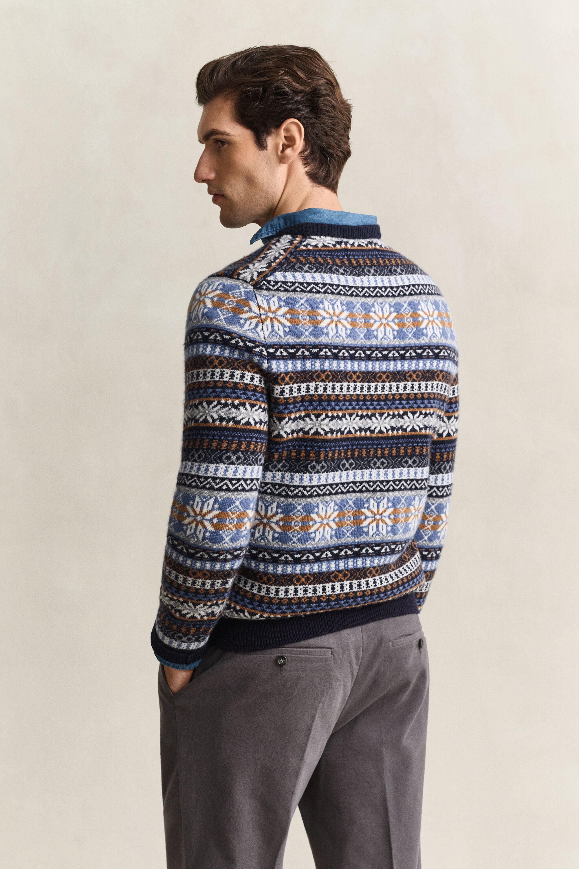 Fair Isle Crew Neck Sweater