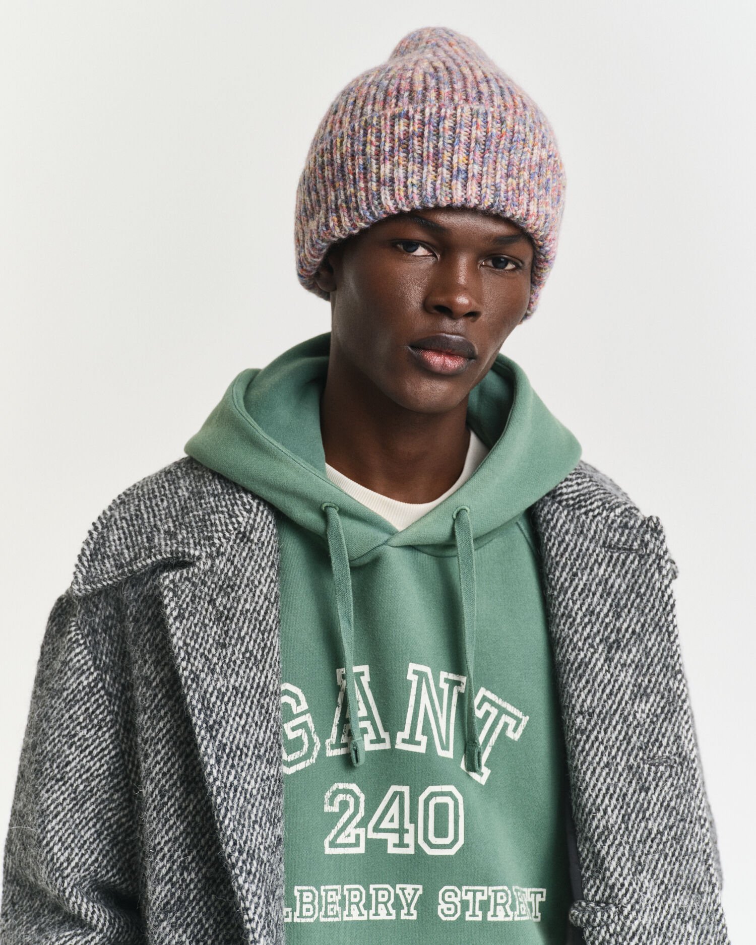 Ribbed Multicolored Beanie