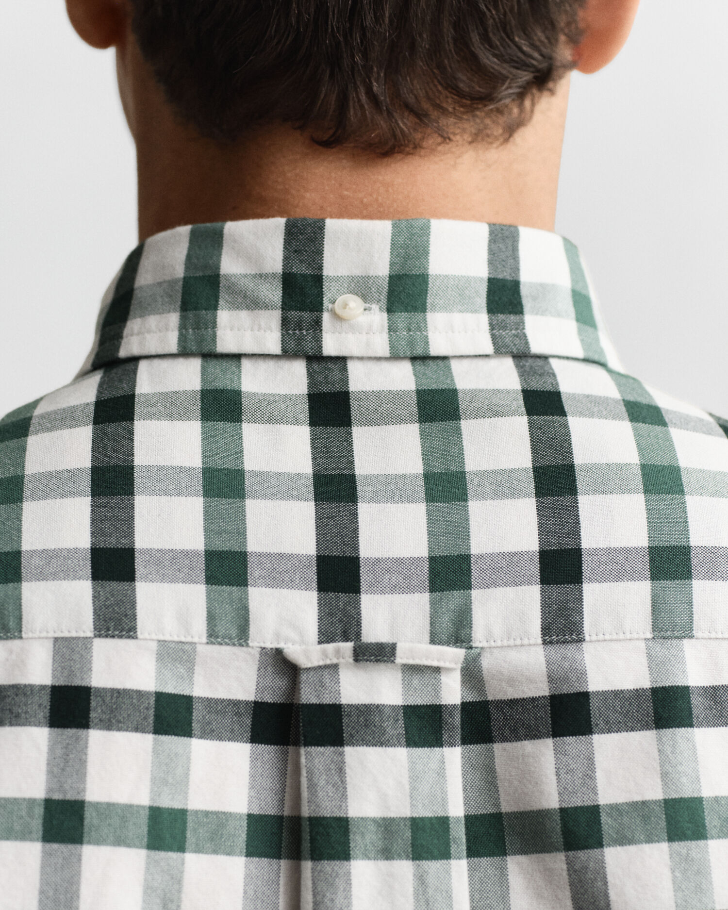 Regular Fit Checked Oxford Shirt — WOODY GREEN