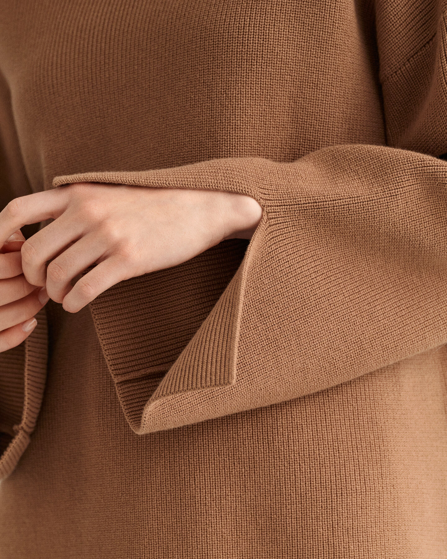 Ribbed Mock Neck Sweater