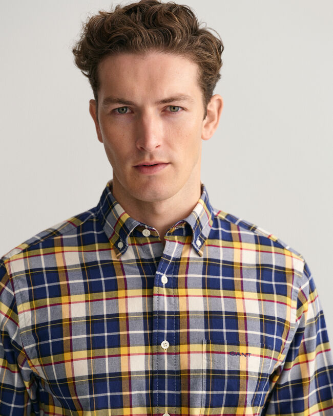 Regular Fit Checked Oxford Shirt