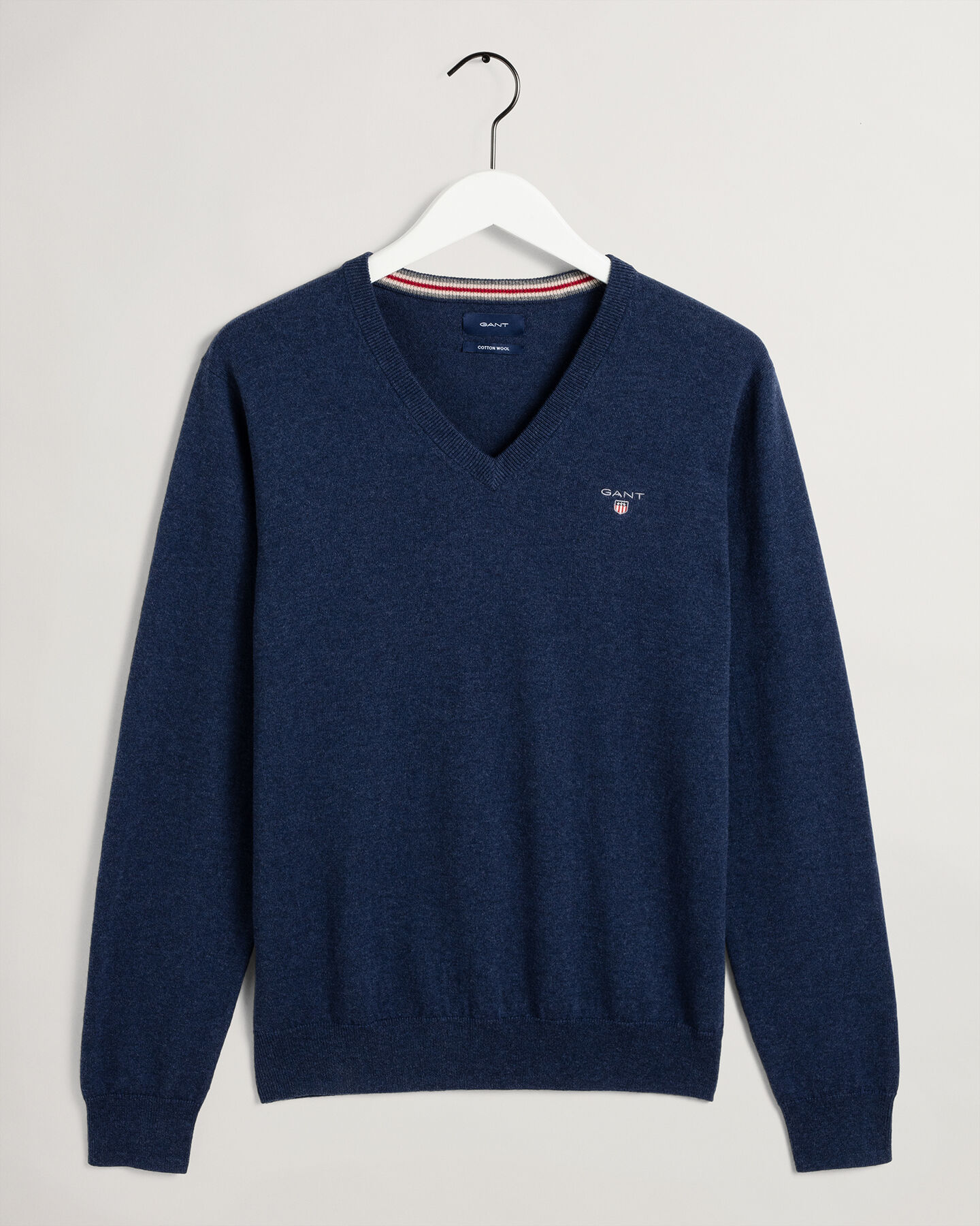 Cotton Wool V-Neck Sweater