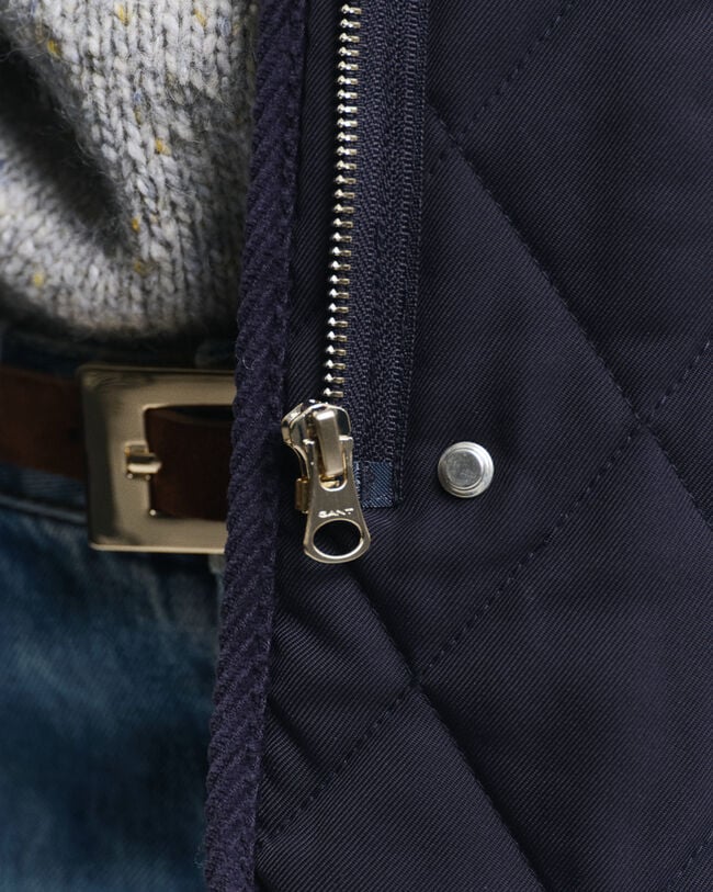 Quilted Corduroy Detailed Vest