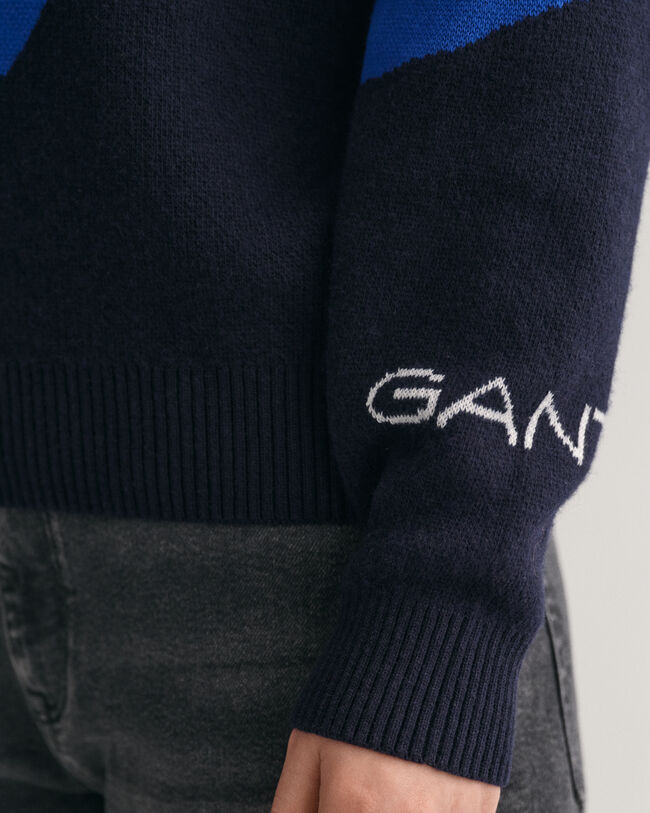 Teens Alpine Jacquard Crew Neck Sweater