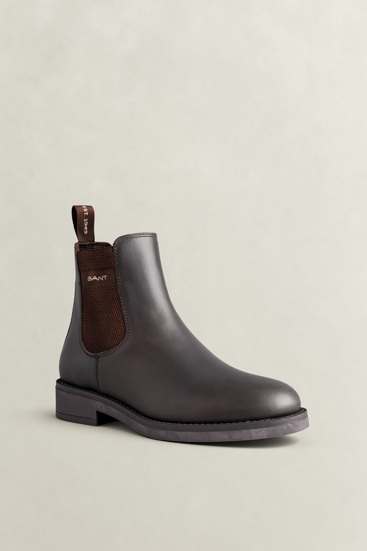 Prepdale Leather Chelsea Boots — DARK BROWN