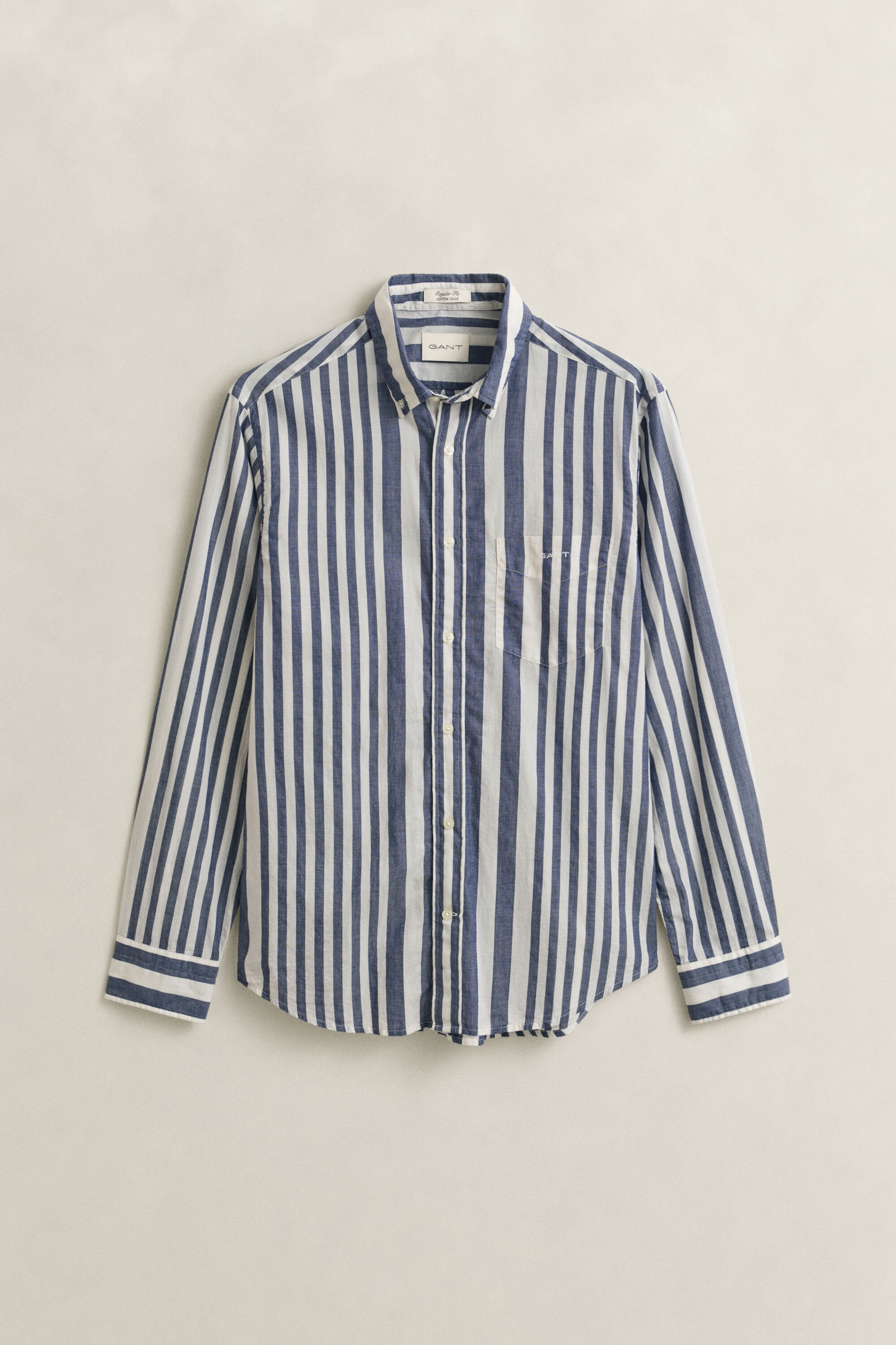 Striped Cotton Voile Shirt