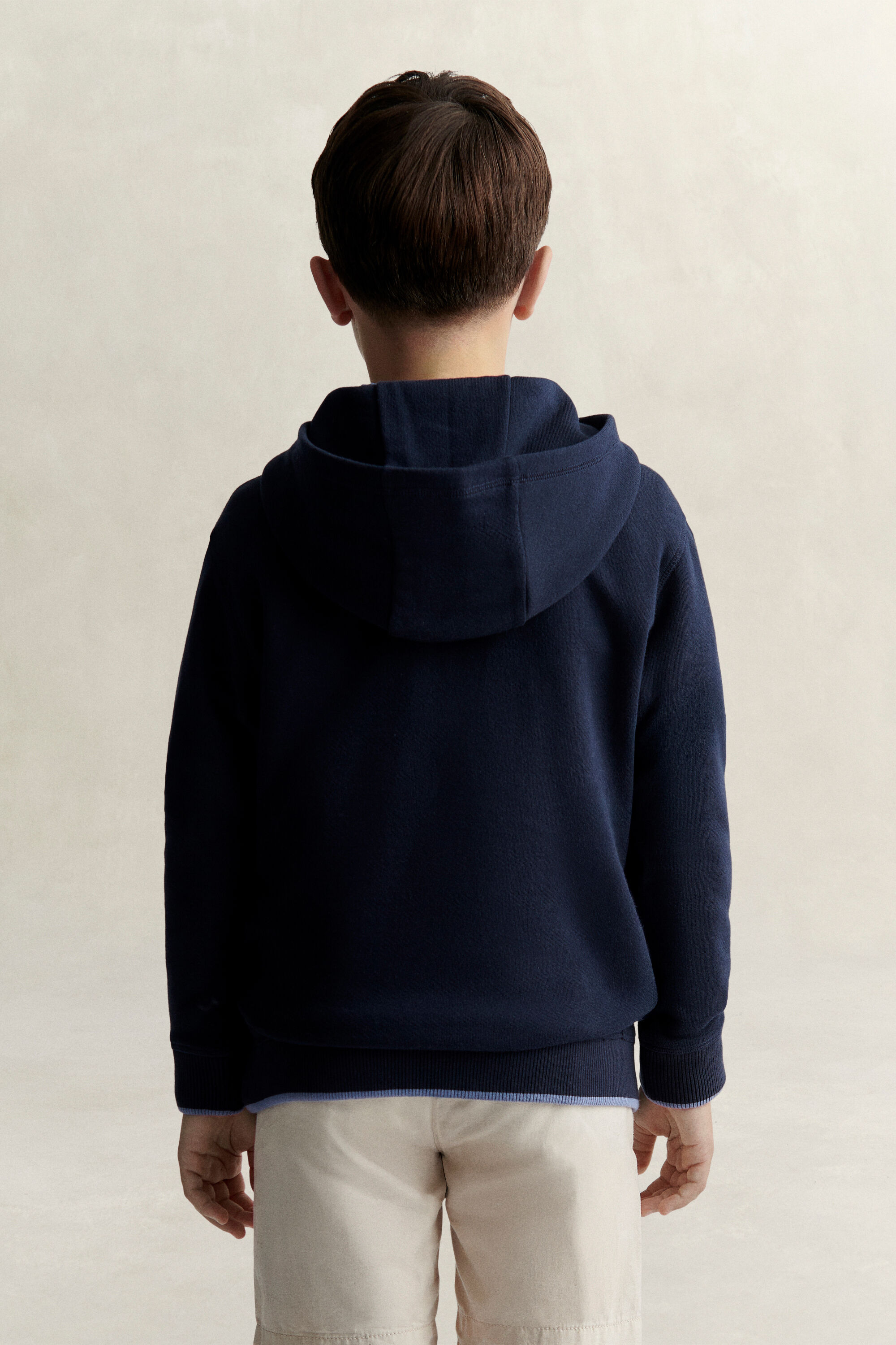 Teen Boys Collegiate Hoodie — EVENING BLUE