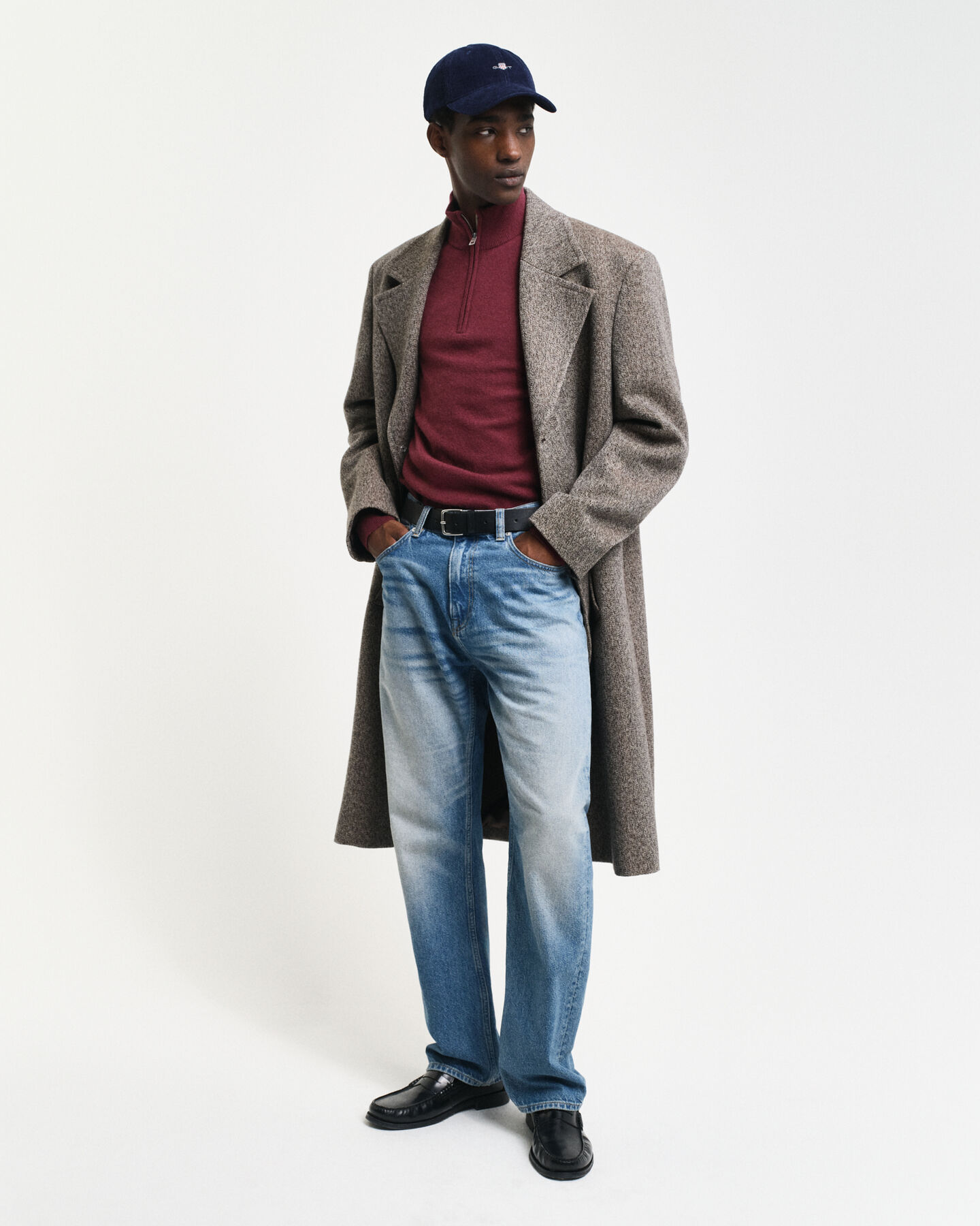 Extra Fine Lambswool Half-Zip Sweater