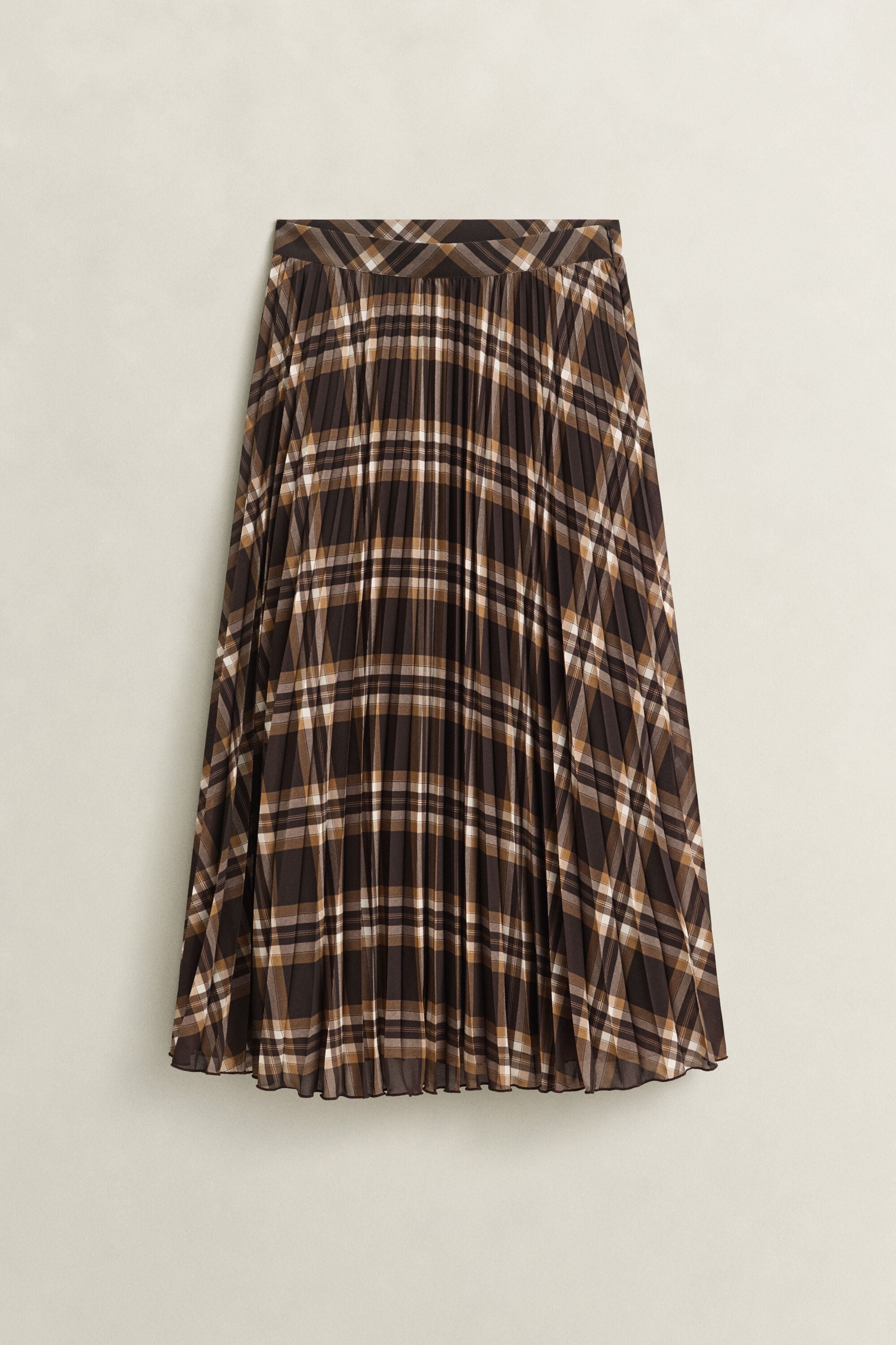 Pleated Midi Skirt