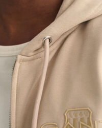 Tonal Shield Zip Hoodie