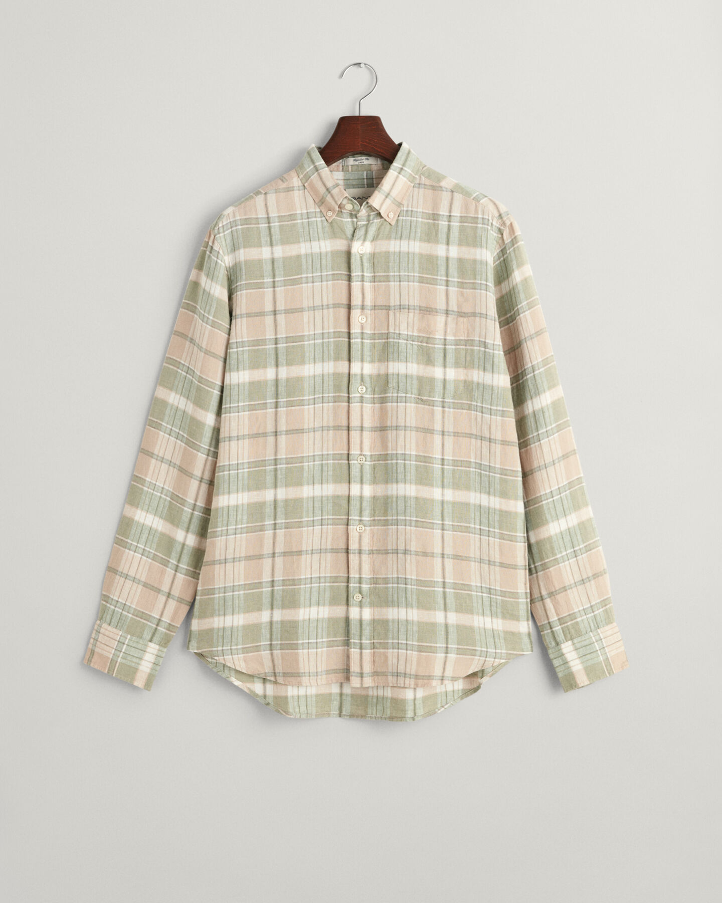 Regular Fit Madras Linen Shirt