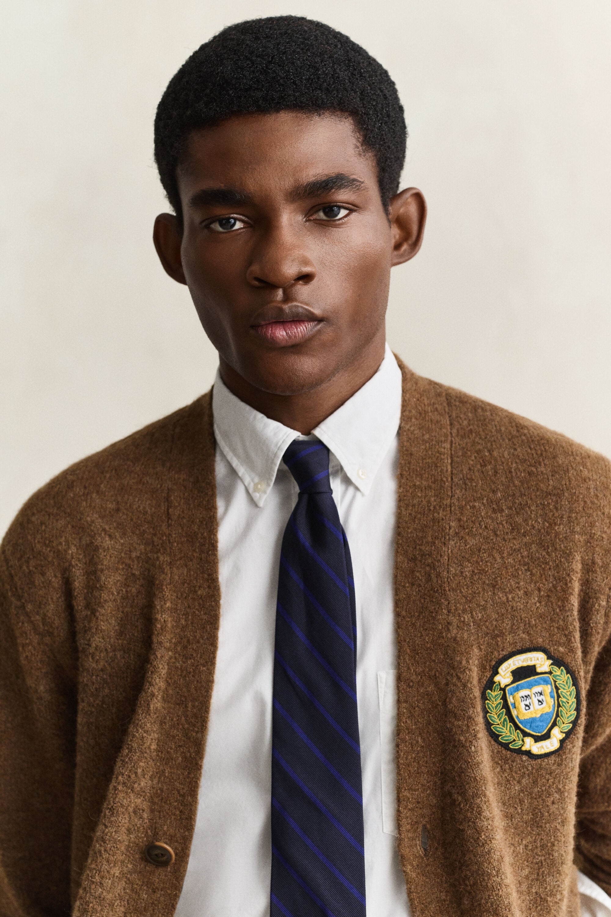 Gant x Yale Brushed Wool Cardigan