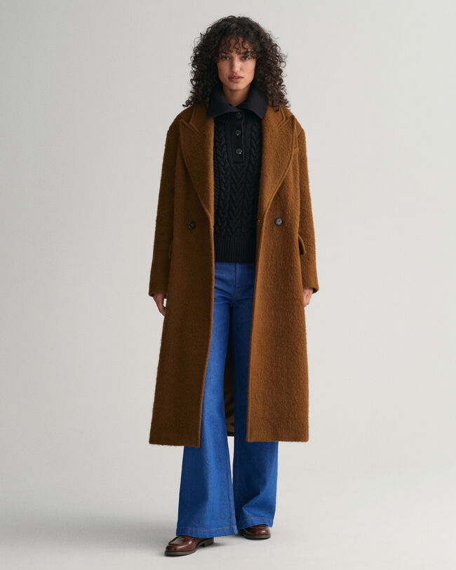 Cable Knit Buttoned Turtleneck Sweater