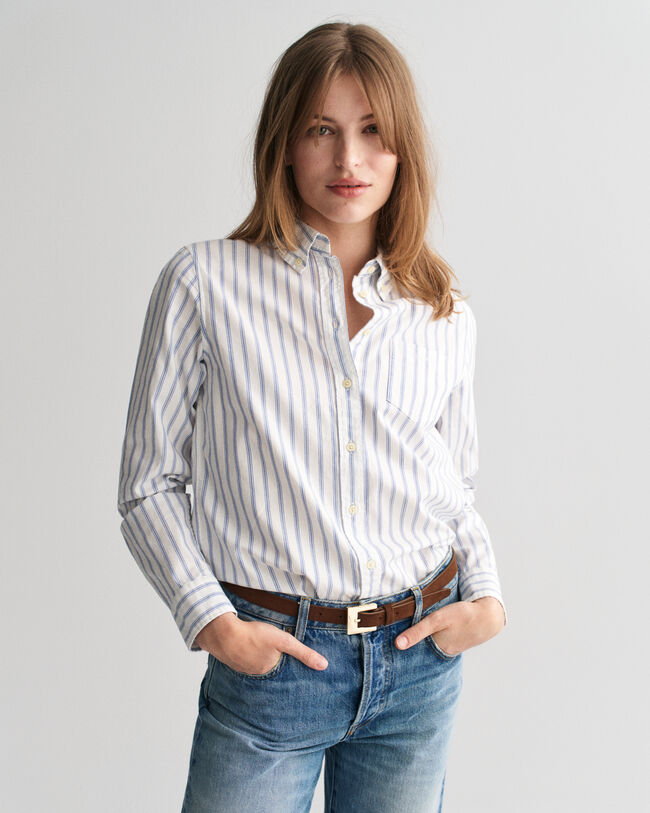 Regular Fit Striped Archive Oxford Shirt
