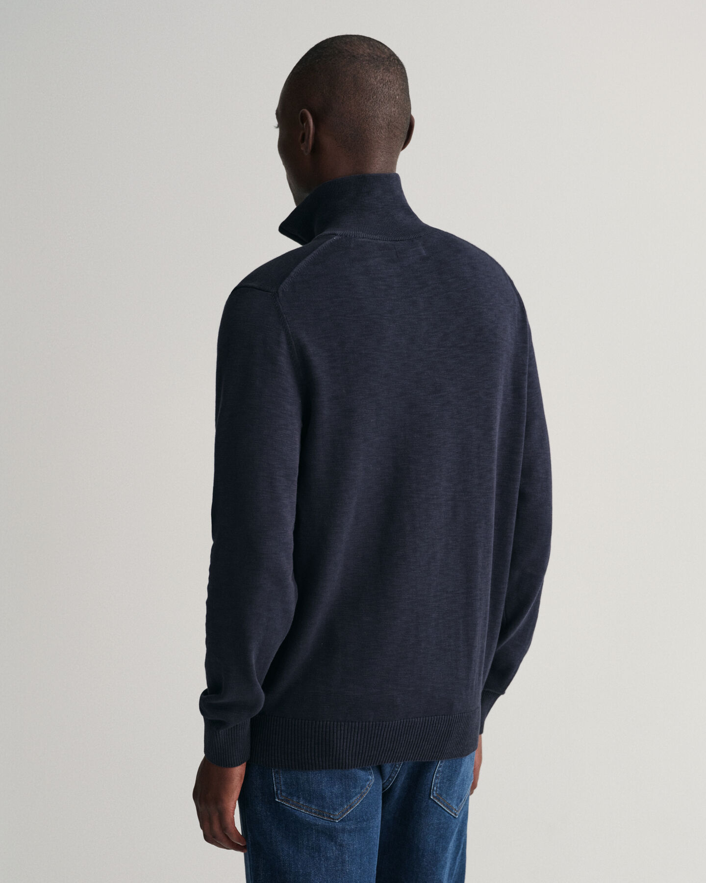 Cotton Flamme Half-Zip Sweater