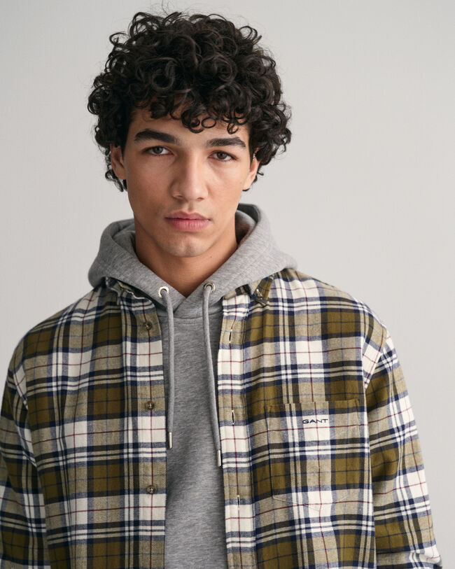 Regular Fit Checked Flannel Shirt
