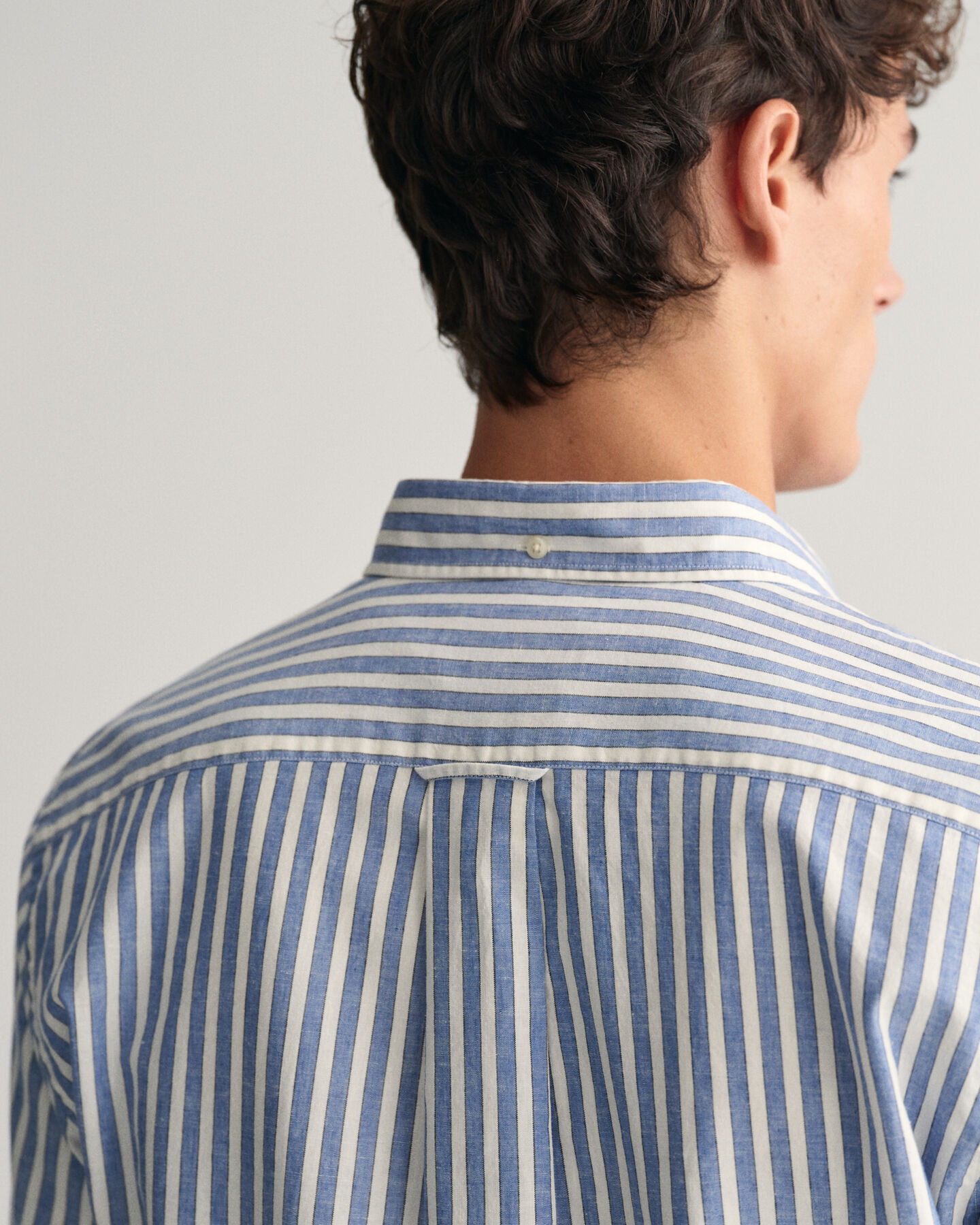 Regular Fit Striped Cotton Linen Shirt