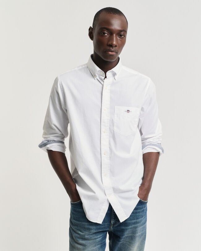 Seasonal Essential Regular Fit Archive Shield Poplin Shirt