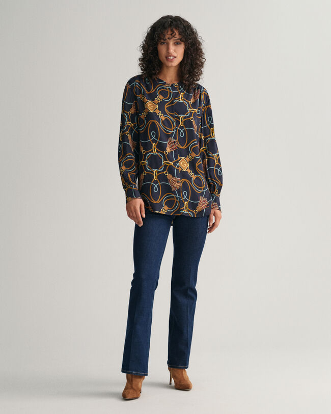 Rope Print Blouse