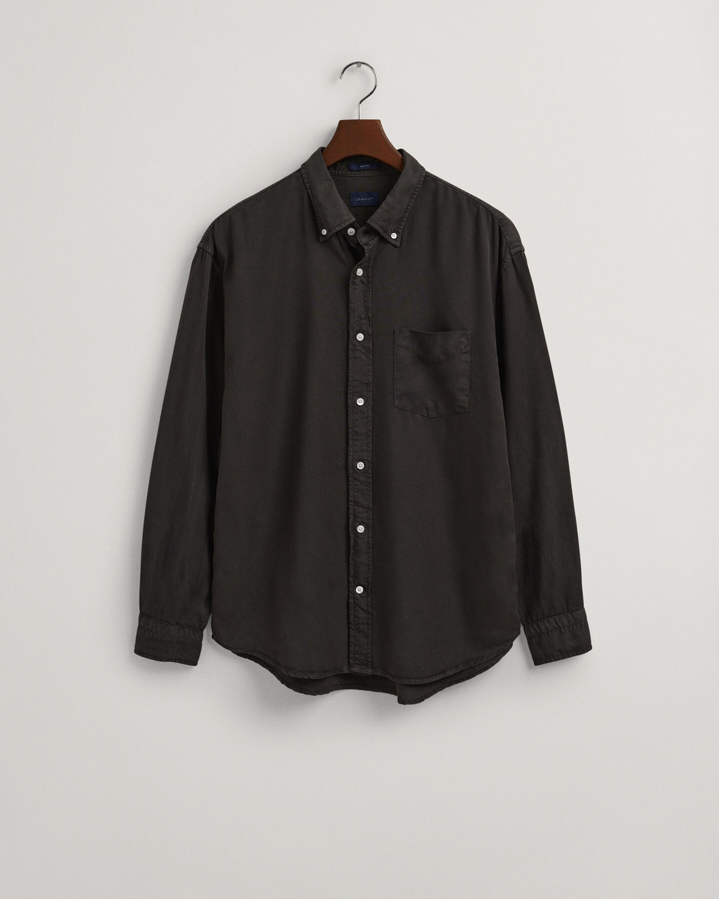 Relaxed Fit Garment-Dyed Lyocell Shirt