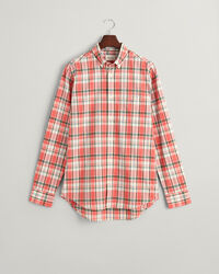Regular Fit Checked Cotton Linen Shirt