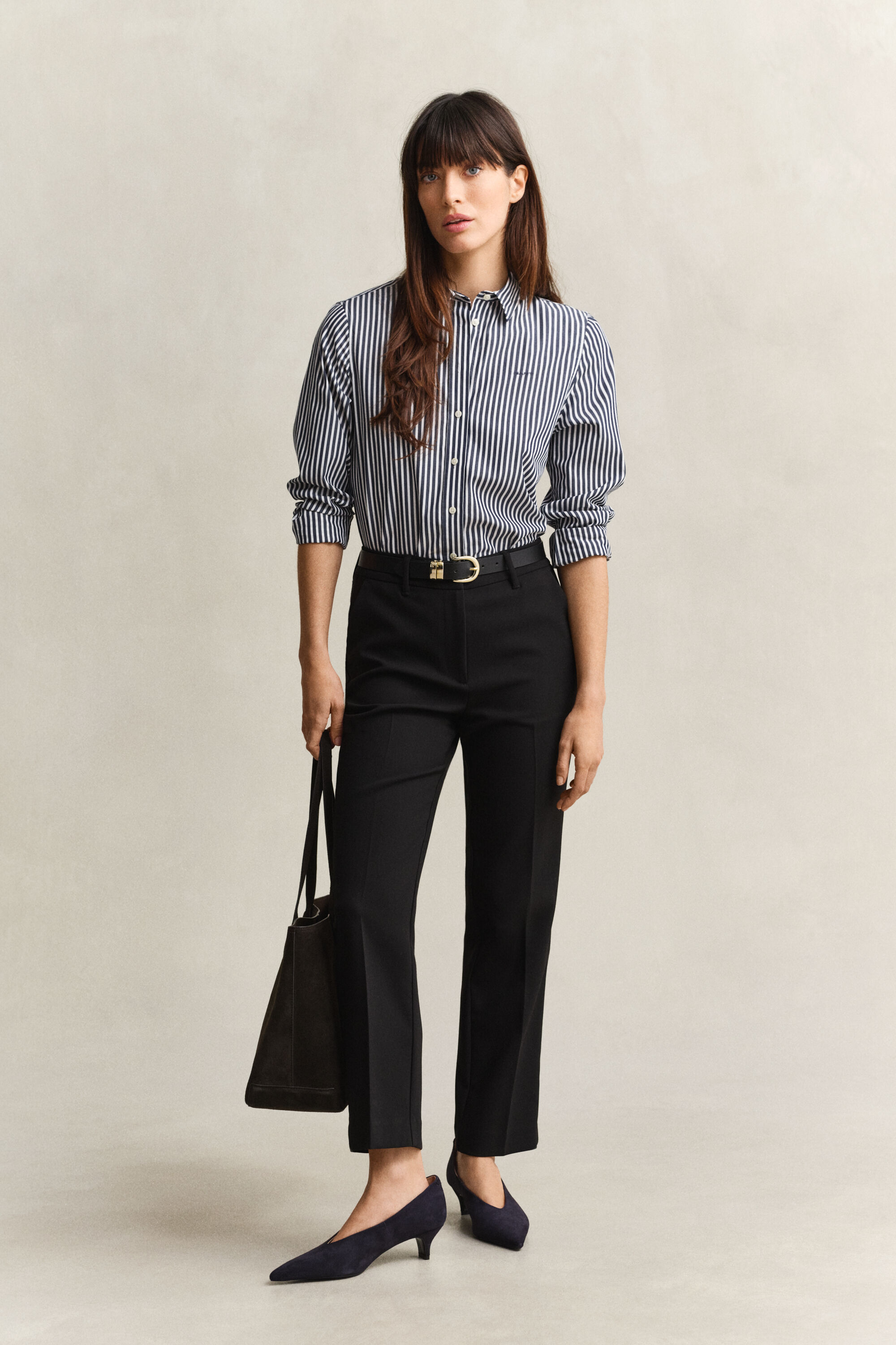Classic Regular Striped Poplin Shirt