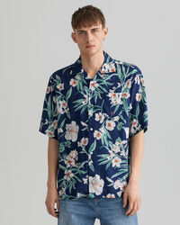 Relaxed Fit Pure Prep Floral Lyocell Short Sleeve Shirt