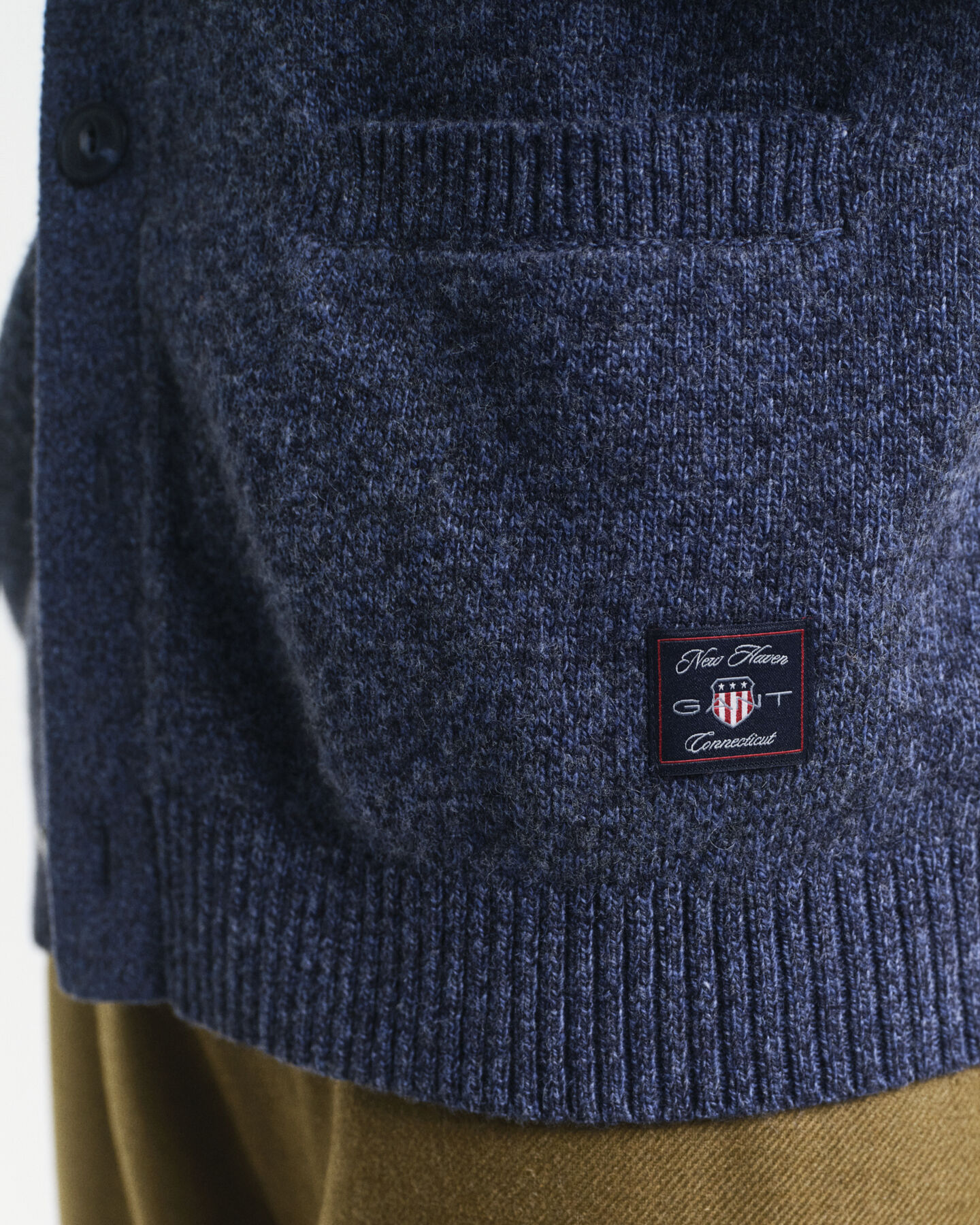 Wool Blend Mouliné Cardigan