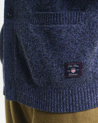 Wool Blend Mouliné Cardigan