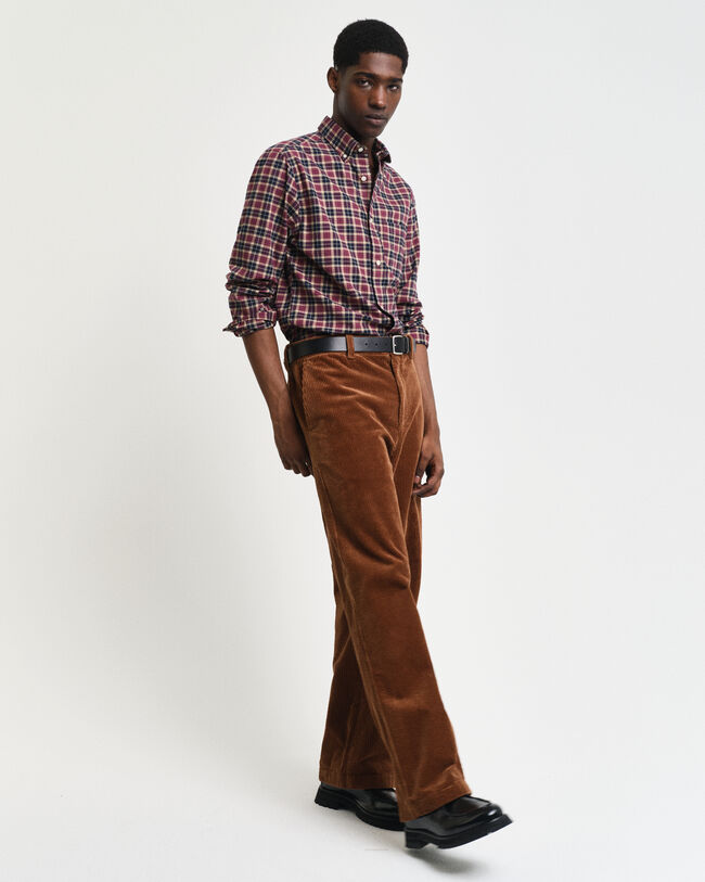 Regular Fit Checked Light Twill Shirt